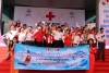 Lãnh đạo Trung ương Hội Chữ thập đỏ Việt Nam, lãnh đạo các sở, ban, ngành thành phố và lãnh đạo Hội Chữ thập đỏ thành phố và các sơ sở nhắn tin ủng hộ chương trình "Chung sức vì biển đảo quê hương" do Trung ương Hội Chữ thập đỏ Việt Nam phát độn